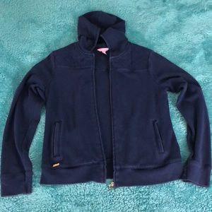 🎉$5 SALE🎉Lilly Pulitzer navy blue zip jacket